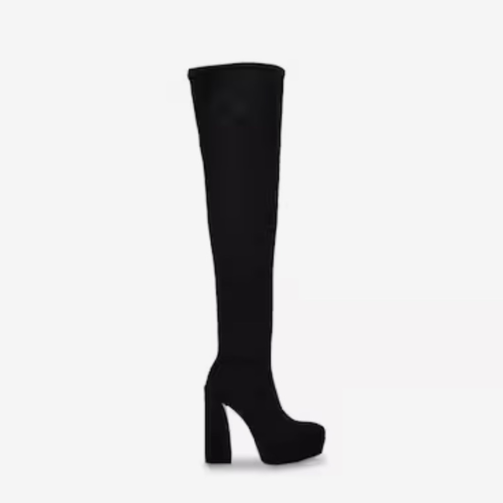 Guess Suede Cristy Over-The-Knee Go Go Boot Black size 8 - Picture 2 of 8